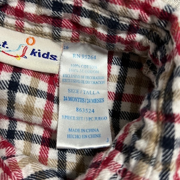 B. T. Kids Boys Toddler 24 Mos Long Sleeve Button Down - Picture 4 of 4